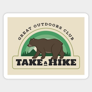 Great Outdoors Hike Hiker Hiking Bear Sticker